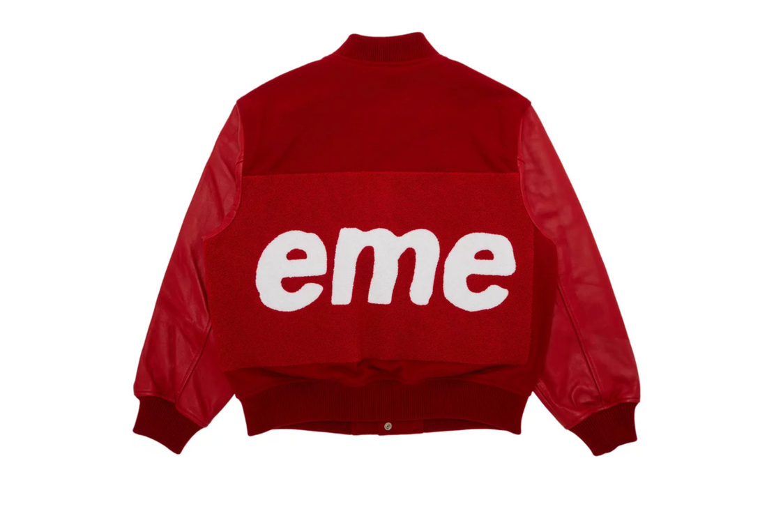 SUPREME BIG LOGO CHENILLE VARSITY JACKET