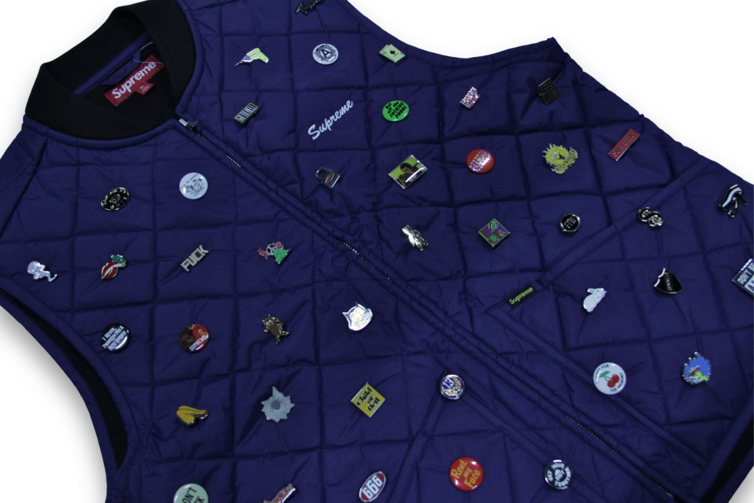 SUPREME QUILTED PINS WORK VEST