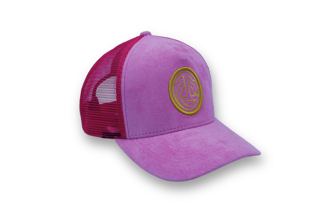 TG CIRCLE LOGO SUEDE TRUCKER HAT