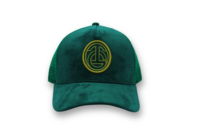 TG CIRCLE LOGO SUEDE TRUCKER HAT