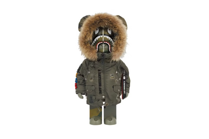 BEARBRICK BAPE X ALPHA CAMO SHARK 2023 1000%