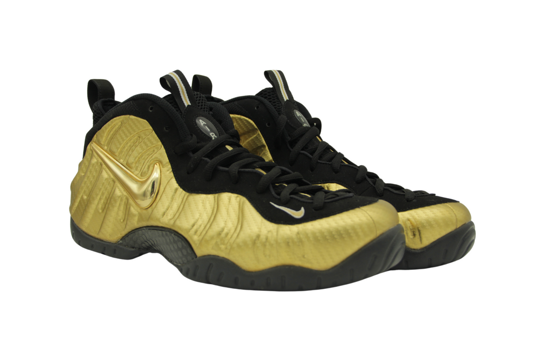 NIKE AIR FOAMPOSITE PRO METALLIC GOLD (LIKE NEW)