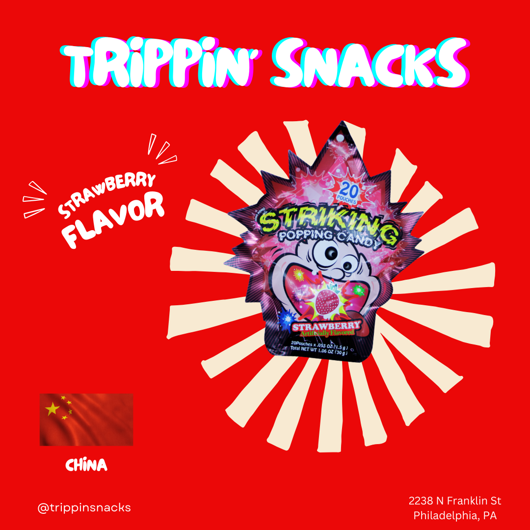 Striking Popping Candy Strawberry Flavor