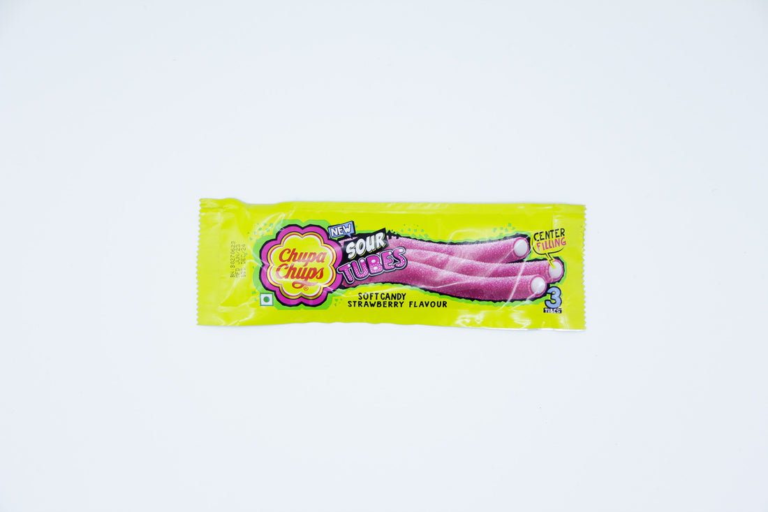 Chupa Chups Tubes Sour Strawberry